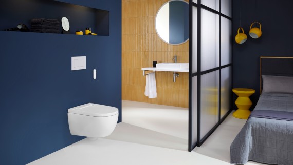 Geberit AquaClean Alba in a hotel Geberit AquaClean Alba in a hotel