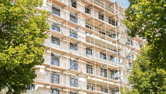 76 nouveaux appartements sont en cours de construction en phase H du projet Europakarree d’Erfurt.