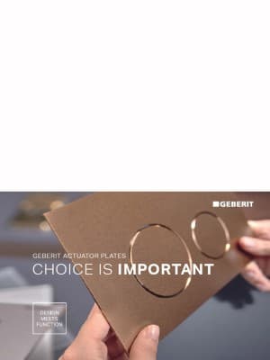 Choice is important - Geberit actuator plates Choice is important - Geberit actuator plates