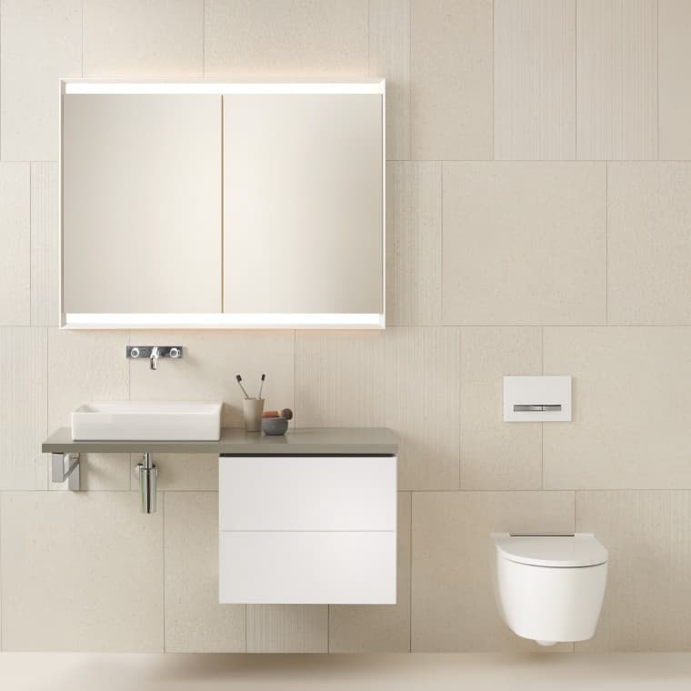 Washtop with washbasin cabinet Washtop with washbasin cabinet