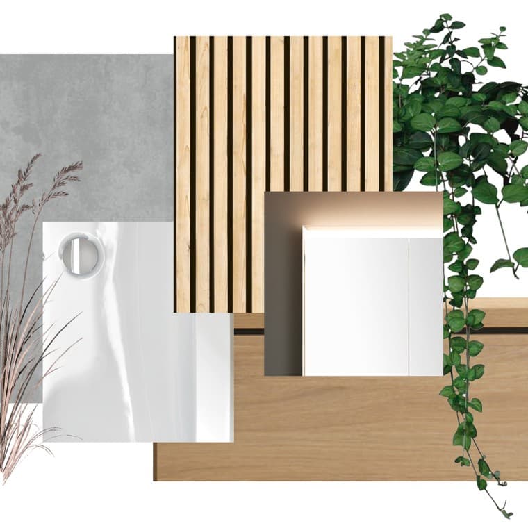 Moodboard des 6x6-Designs (© Bjerg Arkitektur) Moodboard des 6x6-Designs (© Bjerg Arkitektur)