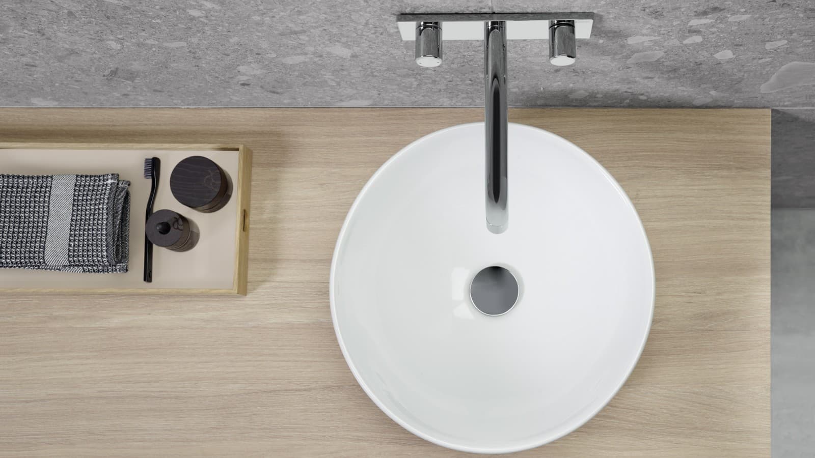 Bathroom with Geberit Variform washbasin and funiture Bathroom with Geberit Variform washbasin and funiture