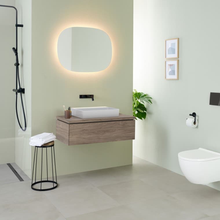 The Option mirror, oval (© Geberit) The Option mirror, oval (© Geberit)
