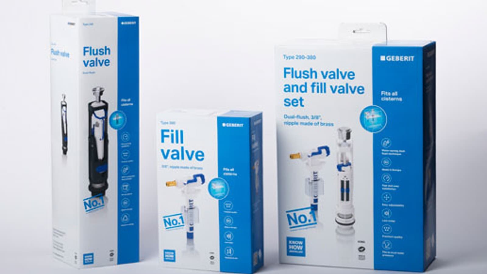 Geberit fill valve and flush valve as spare parts for cisterns Geberit fill valve and flush valve as spare parts for cisterns