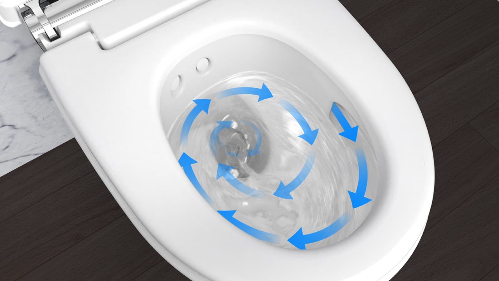 Geberit AquaClean TurboFlush technology Geberit AquaClean TurboFlush technology