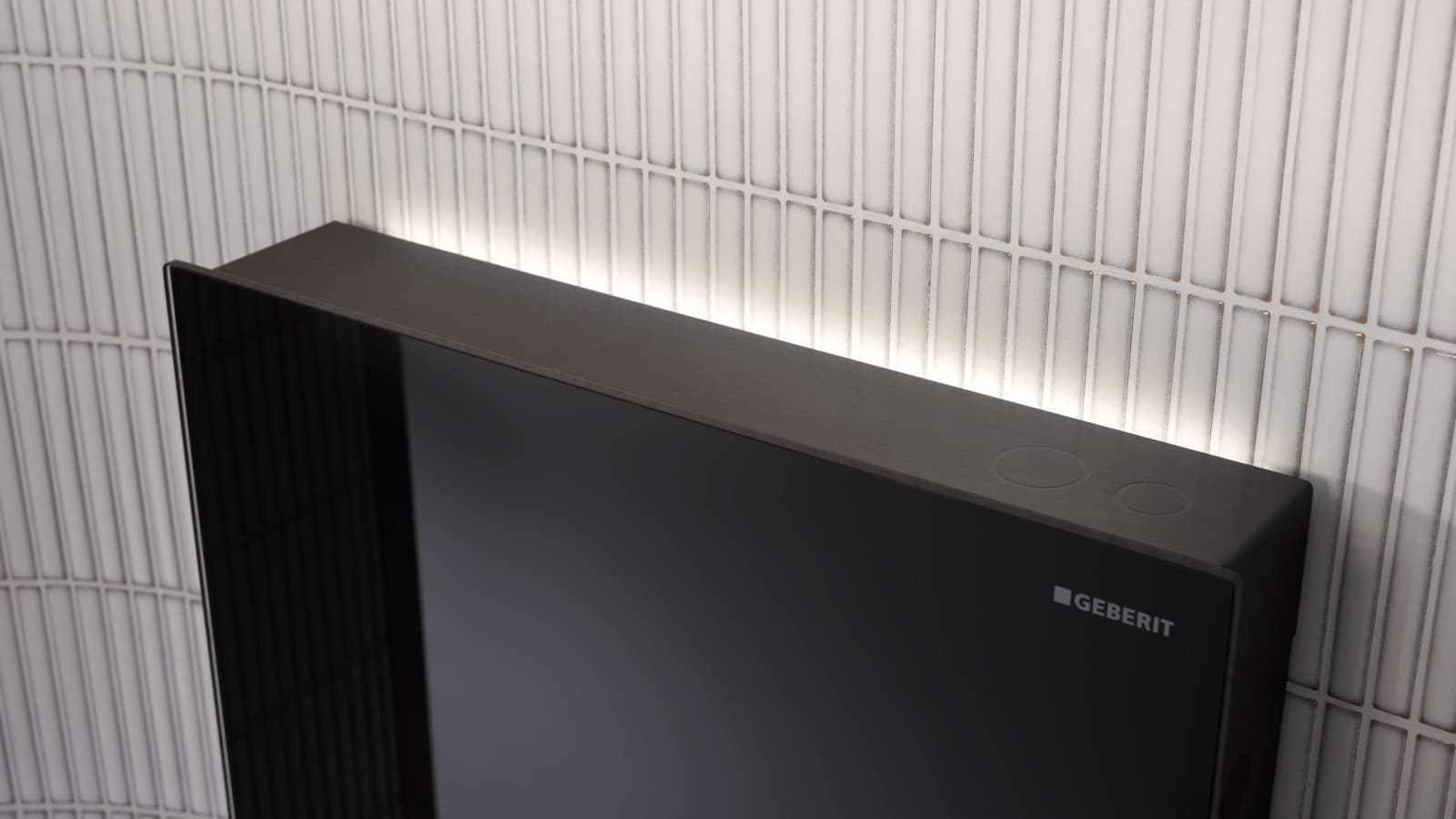 Panneau sanitaire Geberit Monolith Plus (© Geberit) Panneau sanitaire Geberit Monolith Plus (© Geberit)