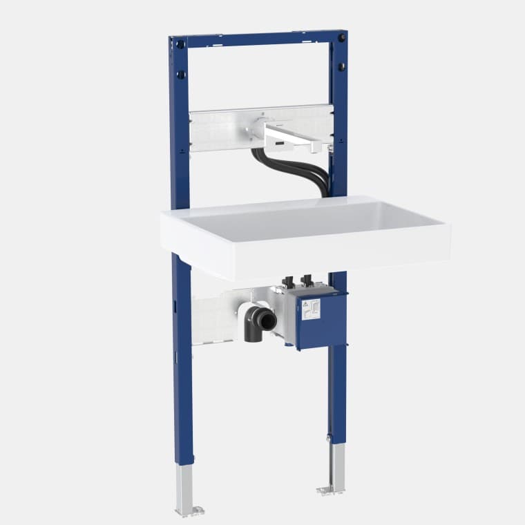 Geberit Duofix element for washbasin with Brenta wall-mounted tap Geberit Duofix element for washbasin with Brenta wall-mounted tap