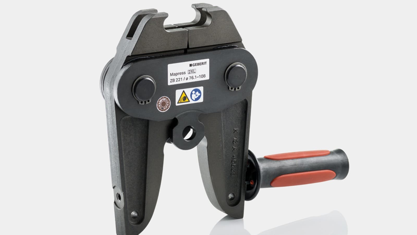 Geberit Mapress adapter jaw ZB 221 to press larger pipe dimensions from 42 mm Geberit Mapress adapter jaw ZB 221 to press larger pipe dimensions from 42 mm